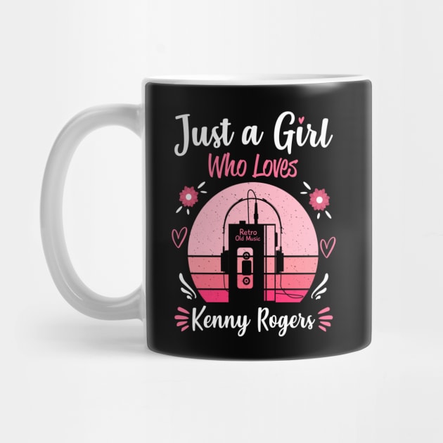 Just A Girl Who Loves Kenny G Retro Vintage by Cables Skull Design